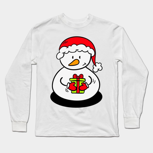 snowman-one design Long Sleeve T-Shirt by artistic-much